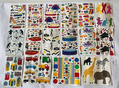 Vintage Sticker Lot 1990s Mrs. Grossman’s Sticker Sheets Set F- 16 Sheets BIN 73