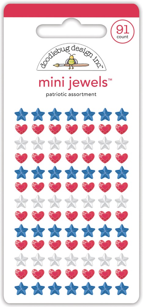 Patriotic Assortment – Mini Jewels Festive Assortment Stickers