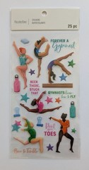 Gymnastics Themed Scrapbooking Stickers By Recollections