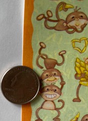 SILLY MONKEY Stickers(17pc)American Greetings•Animal•Dancing•Bananas •Jungle•