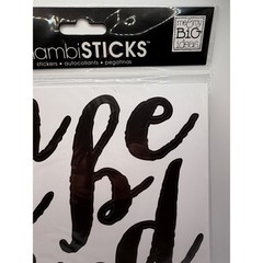 Me & My Big Ideas mambiSTICKS Celebrate Black Script Letter Stickers 10 Sheets
