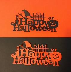 Happy Halloween Die Cut Embellishments 2” x 4” Scrapbooks Cards Paper Crafts