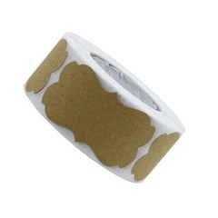 300PCS Kraft Sticker Labels Kraft Paper Decorative Stickers Envelopes Labels