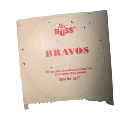 Vintage 1980s Russ Berrie Bravos Purple Mylar Butterfly Foli Module Sticker