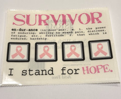 SRM Stickers Celebrate Life 40091 Breast Cancer Survivor Endurance Hope Ribbon