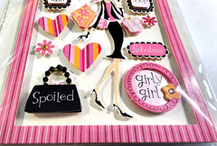 Provo Craft Girly Girl 3D Dimensional Stickers 2005 Rob & Bob Studio Retro RARE