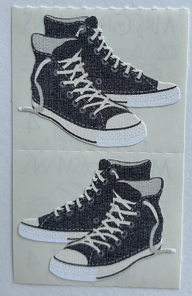 Mrs. Grossman’s Rare Converse Hightops Tennis Shoe Sticker Strip Discontinued