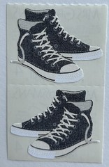 Mrs. Grossman’s Rare Converse Hightops Tennis Shoe Sticker Strip Discontinued