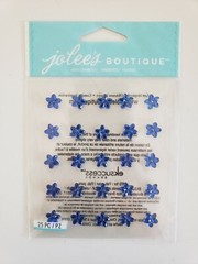 Jolees Boutique Mini Flower Gems Sapphire Scrapbooking stickers