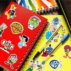 50 Piece Looney Tunes Sticker Pack Warner Bros Licensed Vinyl Decals NEW