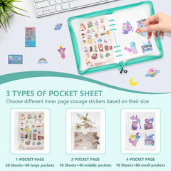 Sticker Organizer Binder Sticker Storage Album A5 Sticker Book Collecting Album