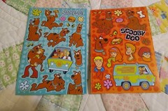 American Greetings Scooby-Doo & the Gang 102 Stickers (6 Sheets) with 2 Designs