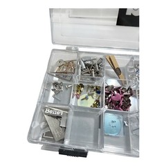 Making Memories Embellishment Lot Brad Bars Fasteners Charms Rhinestones