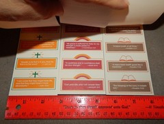5 Packs Vintage Gummed Scripture Stickers (1 1/8″ x 2 5/8″) 300 total, new