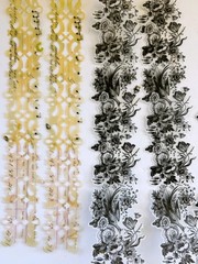 2011 K & COMPANY BRENDA WALTON FLORA & FAUNA VELLUM ADHESIVE BORDERS 16 PCS RARE