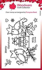 Woodware Craft Clear Stamp – ROBIN PARTY