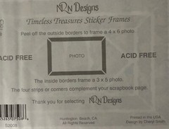 TULIP FRAMES & BORDER Stickers (15pc)NRN Design•Antique•Photo Corners•Garden