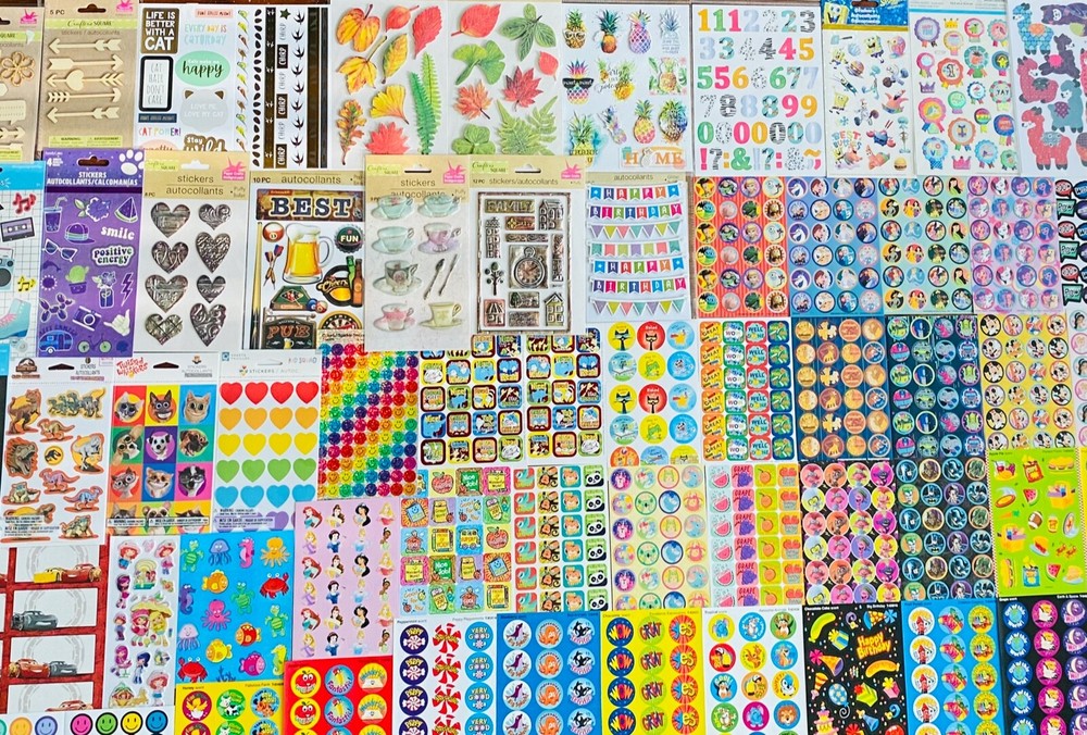 Lot 4099 Stickers Pixar Cartoon Kids Disney Characters TV movies Party Express