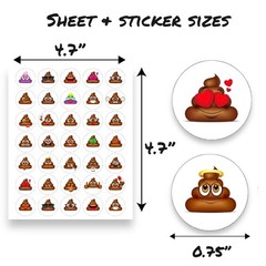 420PCS Poop Stickers for Potty Training, Rewards & Poop Parties