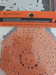 Vintage Recollections Halloween Sticker Lot 5pk Felt Rhinestone 3D Pop Up Craft