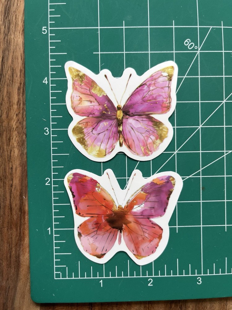 Pink Pretty Cute 🦋 Butterfly of Butterflies Stickers – Free Shipping – Tulip