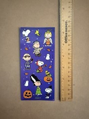 Peanuts Snoopy Halloween Pumpkin Stickers Sticker Sheet Friends Schulz Hallm #2