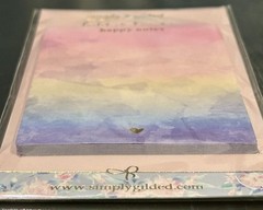 New Rare Simply Gilded Happy Notes Foiled Sticky Notes Notepad
