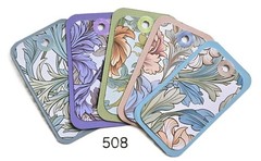 William Morris Inspired Tall Tags – Junk Journals Planners Scrapbooks Ephemera