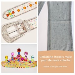 3500pcs Gem Stickers Jewels for Crafts12 Sheets Large 3500PCS