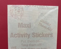 Vintage Sandylion Christmas Eve With The Bears Maxi Activity Sticker Sheet READ!