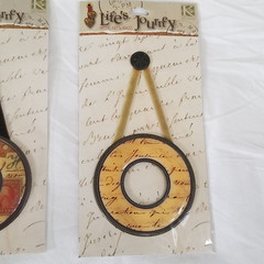 NEW Lot 4 Lifes Journey Studio K Metal Frames Round Square Scrapbooks Cards -A