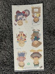 Tie Me To The Moon ~ Dimple Street Gang Vintage Sticker Lot Of 9 Sheets
