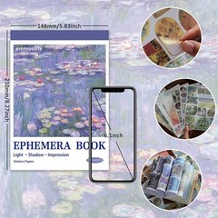 Impressionist Art Scrapbook Stickers – 500+ Pre-Cut Washi Stickers Collection