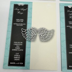 Memory Box Dies LOT of 6 25th 50th Celebration Happy Birthday Angel Wings Bows