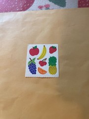 Vintage 1980s Sandylion Fruits Stickers