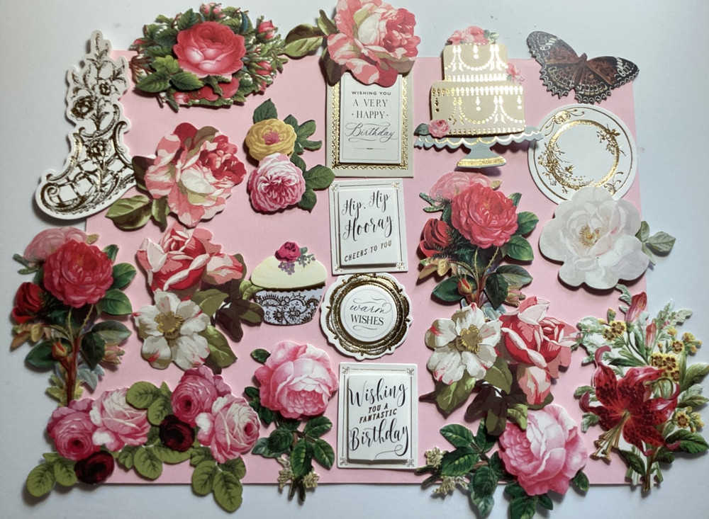 Anna Griffin Misc Embellishment Stickers 23 Pieces