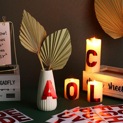 232 Pieces 24 Sheets Red Letter Stickers Large Bulletin Board Letters Poster Sti