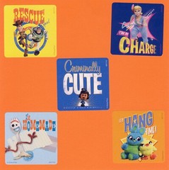 30 Toy Story Assorted Large Stickers – Woody, Buzz Lightyear, Forky, Bo Peep