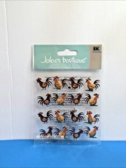 FREE SHIP Jolee’s ROOSTERS Scrapbook Sticker ANIMALS DOGS BIRD FROGS INSECT