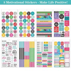 Creative Planner Sticker Pack 28 Sheets Journal Monthly Weekly Daily Labels Set