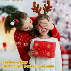 1000 Holiday Stickers for Cards, Valentine Stickers Roll – 6 Unique Snowflake…