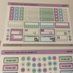 Hubman & Chubgirl Positivity Pop-Ups Planner Kit & Dreamy Reminders Stickers Set