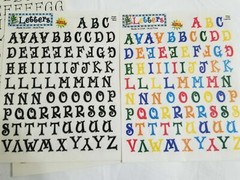 NEW Lot 6 Sets Provo Craft Letters Numbers Black Multi Gold Acid Free -F