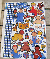 Vintage Stickopotamus Stickers – Sweet Baby Boy / Girl ~Giddy Up Stickerkins+++