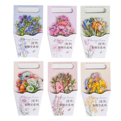 Flowers Plants PET Stickers Journal Card Diary 20pcs/pack Scrapbooking Collage