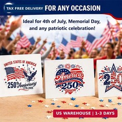 500 Pcs 4th of July Stickers Roll 1.5 Inch Patriotic Self Adhesive Labels 1776-2