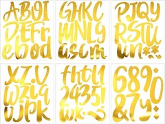 576pcs Classroom Vinyl Letter Stickers