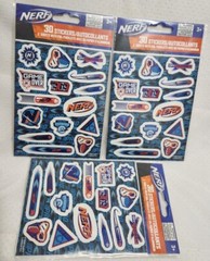 Stickerfetti Hasbro Nerf Stickers 2 Sheets in a pack. 3 Packs.