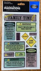 Creative Imaginations Art~ Family Time Game Nights Quality Time Reunion Together