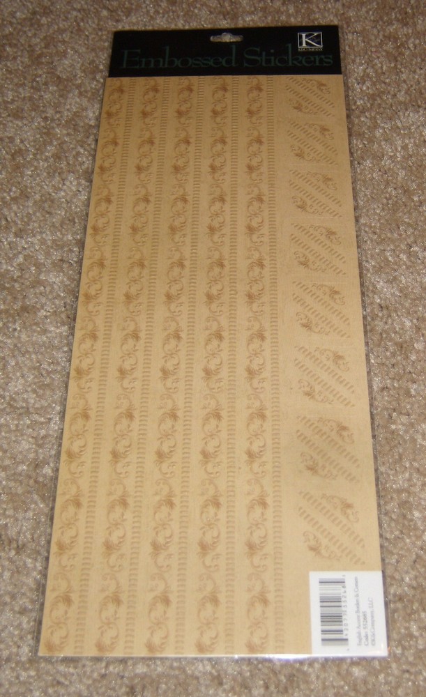 K&Company Embossed Stickers ~ English Accent Borders & Corners